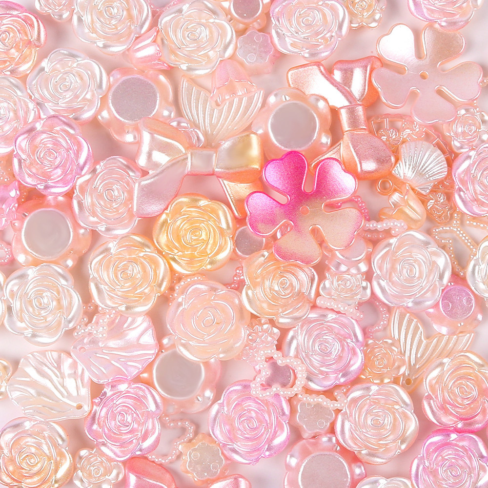 20g ผสมลูกปัดใบดอกไม้ผีเสื้อลูกปัดอะคริลิคสําหรับ DIY Handmade สร้อยข้อมือเครื่องประดับทํา Accessorie