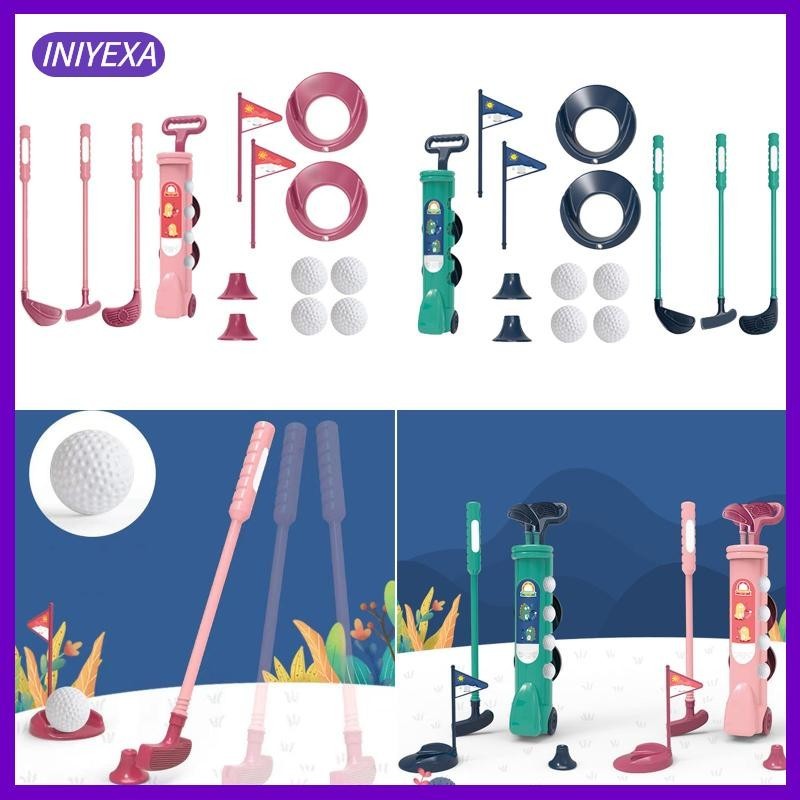 [Iniyexa] Caddie Kids Golf Set การออกกําลังกายกีฬาของเล่นกิจกรรม Early Education Golf Set ของเล่นสําหรับ Backyard เด็ก 3+ ปี