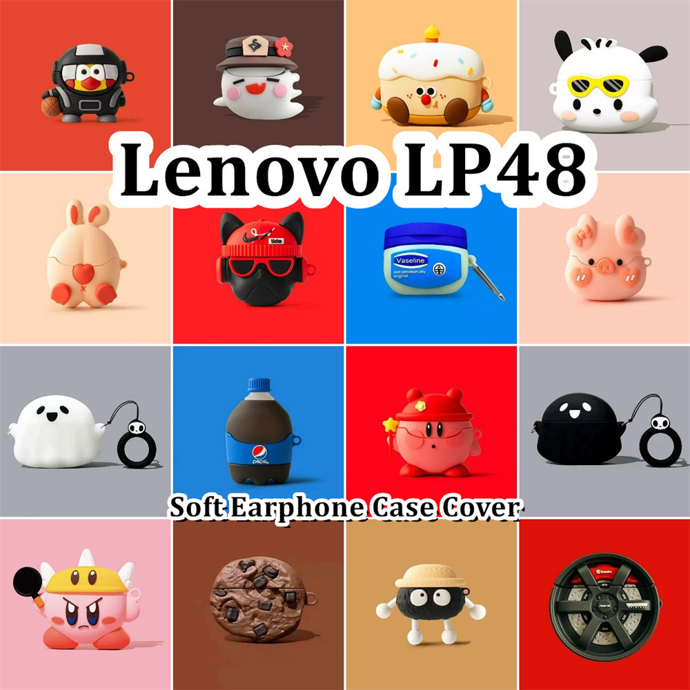 พร้อมส่ง! นําไปใช้กับ Lenovo LP48 เคส Case เคสหูฟัง การ์ตูนนวัตกรรม ซิลิโคนนุ่ม เคส เคสหูฟัง NO.1