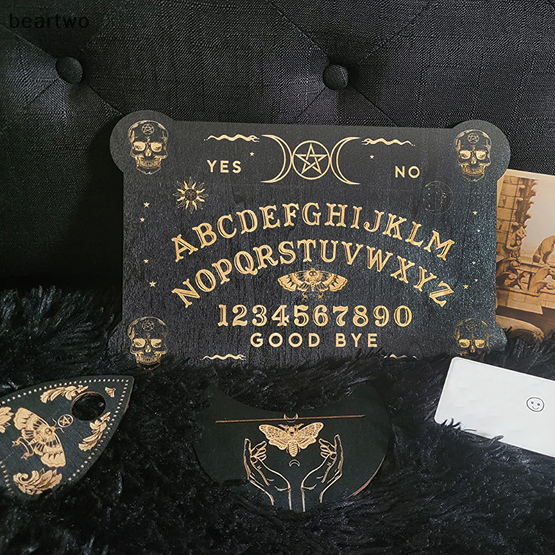 < Beartwo > Ouija Magic Board กระดานลูกตุ้มแกะสลัก Super Picture Board สวย