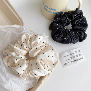 Jojo COCO ซาติน Polka-dot ผม Tie Ins ภาษาฝรั ่ งเศสคํา Preppy สไตล ์ หวานผู ้ หญิงเครื ่ องประดับผม