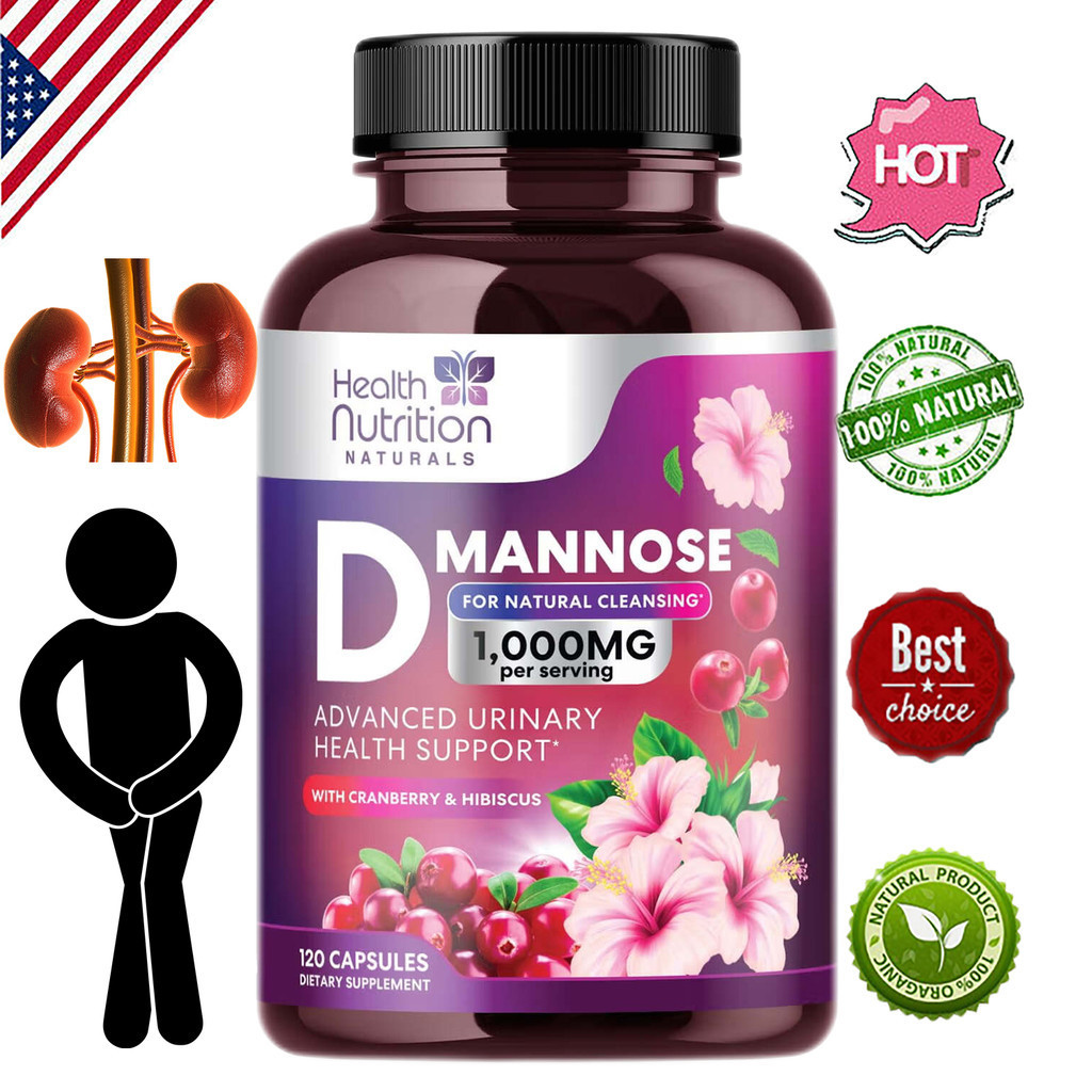 D-mannose & Cranberry Extract 1350 มก . สูตรขั ้ นสูงสําหรับการสนับสนุนทางเดินปัสสาวะ