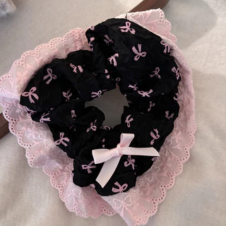 High-End Sense Scrunchy Hair Tie หญิงลูกไม้ Trim Hair Tie