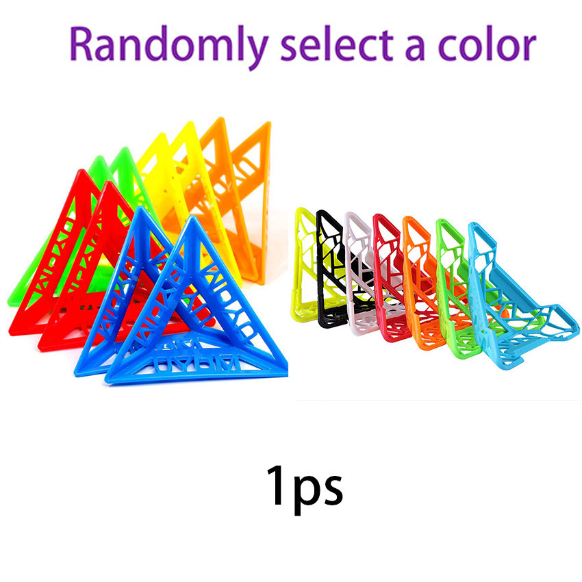 Magic Cube Stand 2x2 3x3 4x4 สุ่มสีปริศนาขาตั้ง Toast Speed Magic Speed Cube สีฐานพลาสติกผู้ถือ