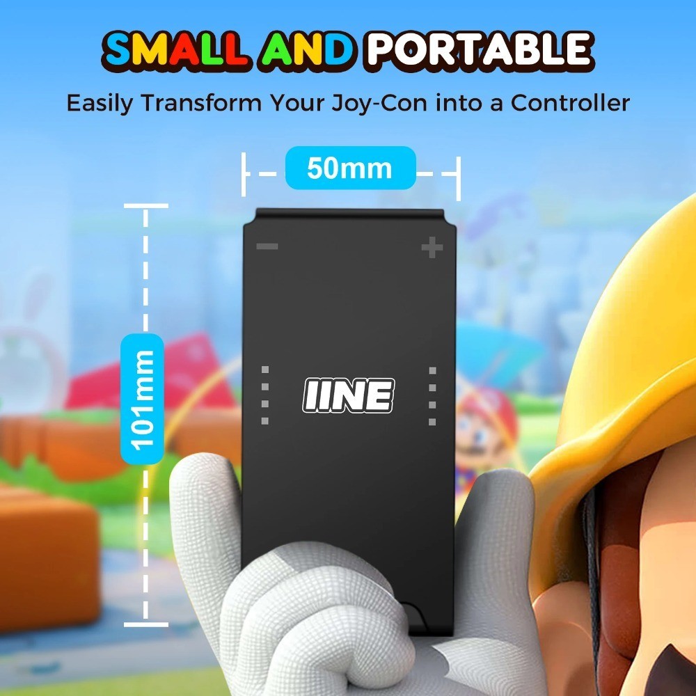 Iine ไม่มีฟังก์ชั่นชาร์จ Gaming Grip ด้ามจับขนาดเล็กและพกพาเข้ากันได้กับ Nintendo Switch & Switch Oled Joycon สําหรับ IINE Joypad
