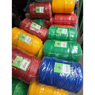 เชือกไนล่อนเต็มลูก0.9มิล-3.5มิล(เกรด A ตราเรือใบ) ม้วนใหญ่ สีเขียว เหลือง เเดง น้ำเงิน ดำ