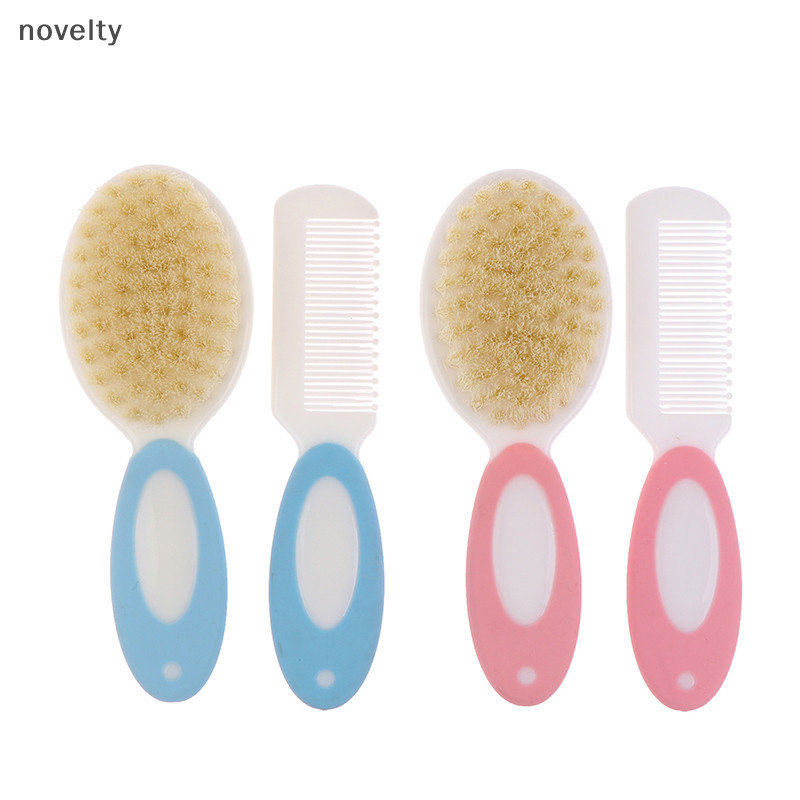 Nly 2 ชิ้น/เซ็ตแบบพกพานุ่มทารกแรกเกิดแปรงผมเด็กทารกหวีเด็ก Hairbrush N
