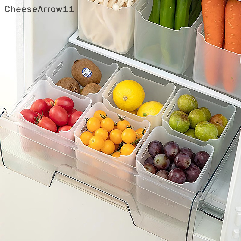 Che 1 ชิ้นตู้เย็นกล่องเก็บอาหารสด Organizer เย็น Crisper ผลไม้เครื่องเทศอาหารกล่องครัวกล่อง TH - รูปที่ 4