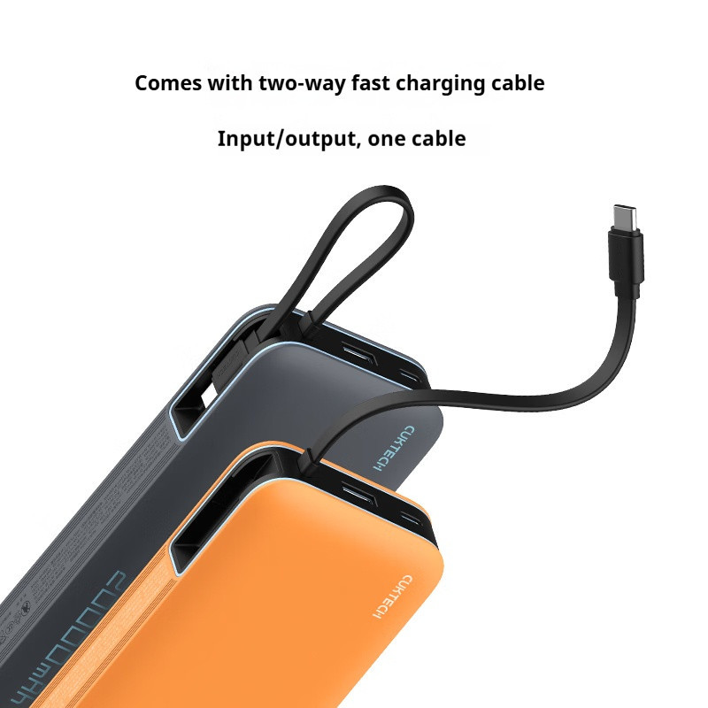 Zmi CUKTECH PB200N Power Bank 20000mAh 55W แบตเตอรี่สํารองจอแสดงผล LED ในตัวสาย PD3.0 QC PPS Fast Charger