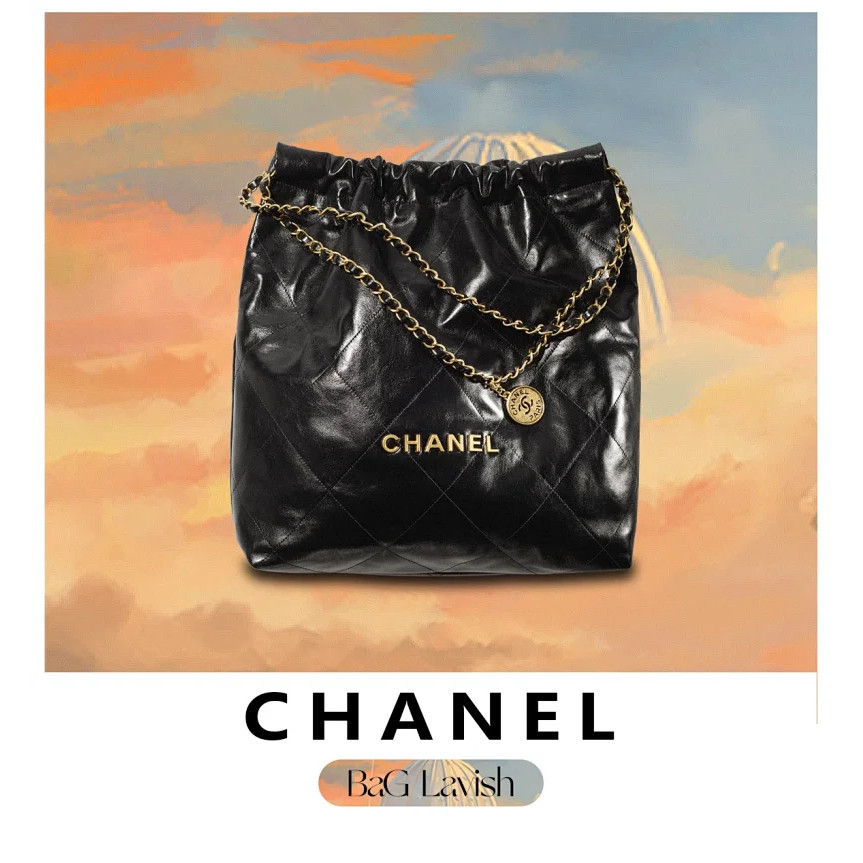 Chanl 22Bag ถุงขยะ Influencer Star สไตล์ All-Match แฟชั่นสไตล์ใหม่ขนาดใหญ่ขนาดกลางขนาดเล็ก Multicolo