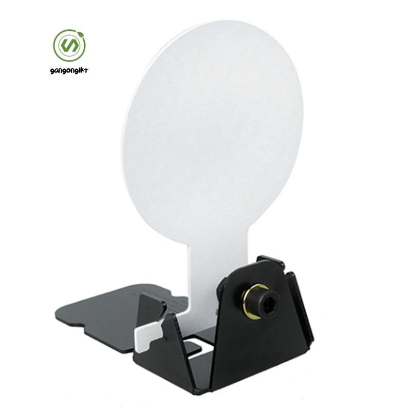 [gangong1kr]ขนาดเล็ก Miniature Inverted Target โลหะฝึกเป้าหมายคู่มือรีเซ็ตเป้าหมายสีขาวและสีดํา