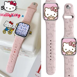 SANRIO ซานริโอ สวัสดี คิตตี้ สายสําหรับ ฉันดู ส11วง41มิลลิเมตร40มิลลิเมตร46มิลลิเมตร42มิลลิเมตร44 45มิลลิเมตรผู้หญิงกีฬาสายนาฬิกาข้อมือ ฉันดู ชุด 10 9 8 7 6 5น่ารักสายรัดข้อมือสร้อยข้อ