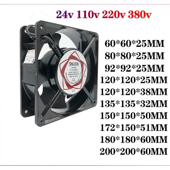 ยี่ห้อใหม่ DC24V DC110V DC220V DC380V เครื่องเชื่อมตู้กล่องกระจาย Universal พัดลมระบายความร้อน Axial พัดลม DP200A