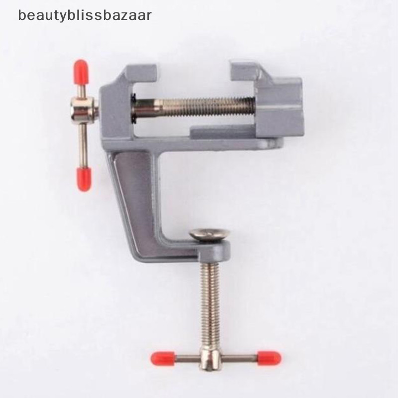 [beautyblissbazaar] Aluminium Alloy Vise แหนบตาราง Vintage Bench Vise คีม Mini Clamp DIY เครื่องมือ [TH]