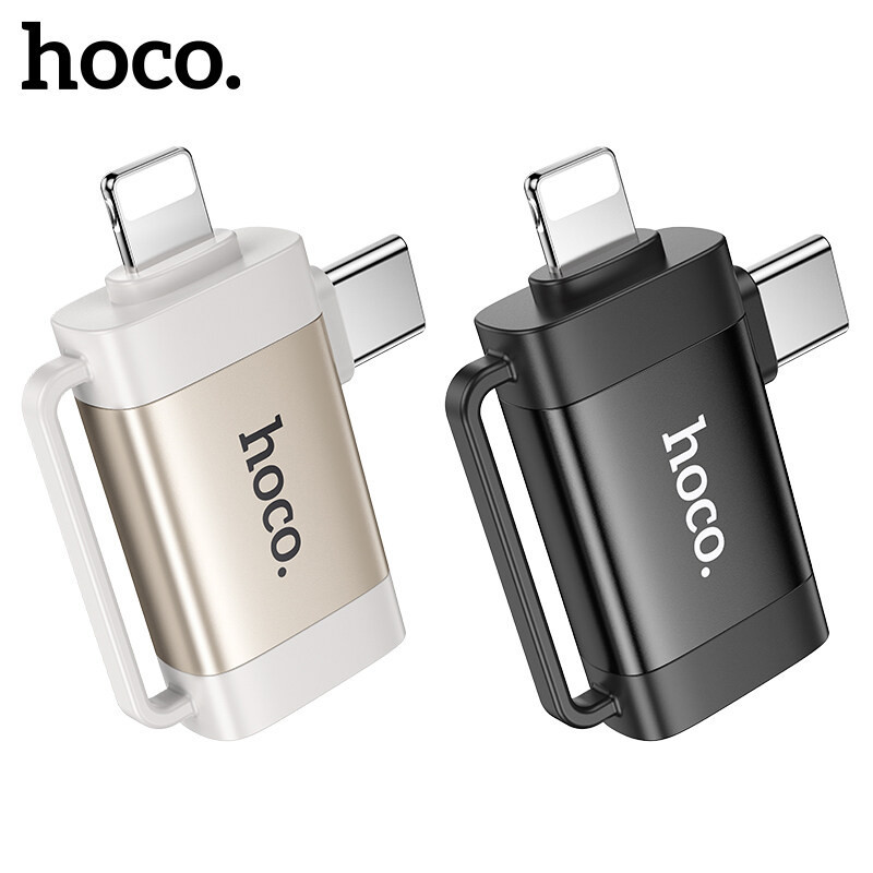 แท้100% ส่งไว รับประกัน1ปีเต็ม! Hoco UA31F ตัวแปลง(adapted)OTG 2in1 สำหรับ L/TypeC to USB ใช้งานง่าย สะดวกสบาย