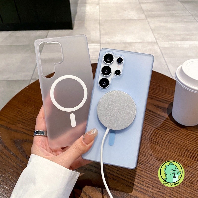 Ice Mist Matte เคสโทรศัพท์แม่เหล็กสําหรับ Xiaomi Poco X6 Pro M4 Pro F6 Pro F5 Pro F4 F3 5G 4G หรูหรา