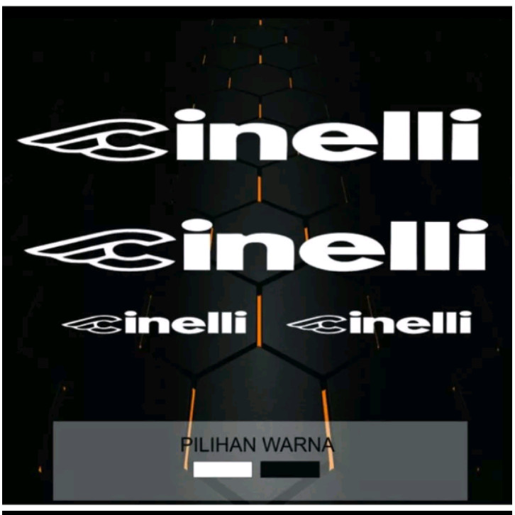 CUTTING STICKER Fixie Bike STICKER Cinelli Full Bike ฟรีที่กําหนดเอง