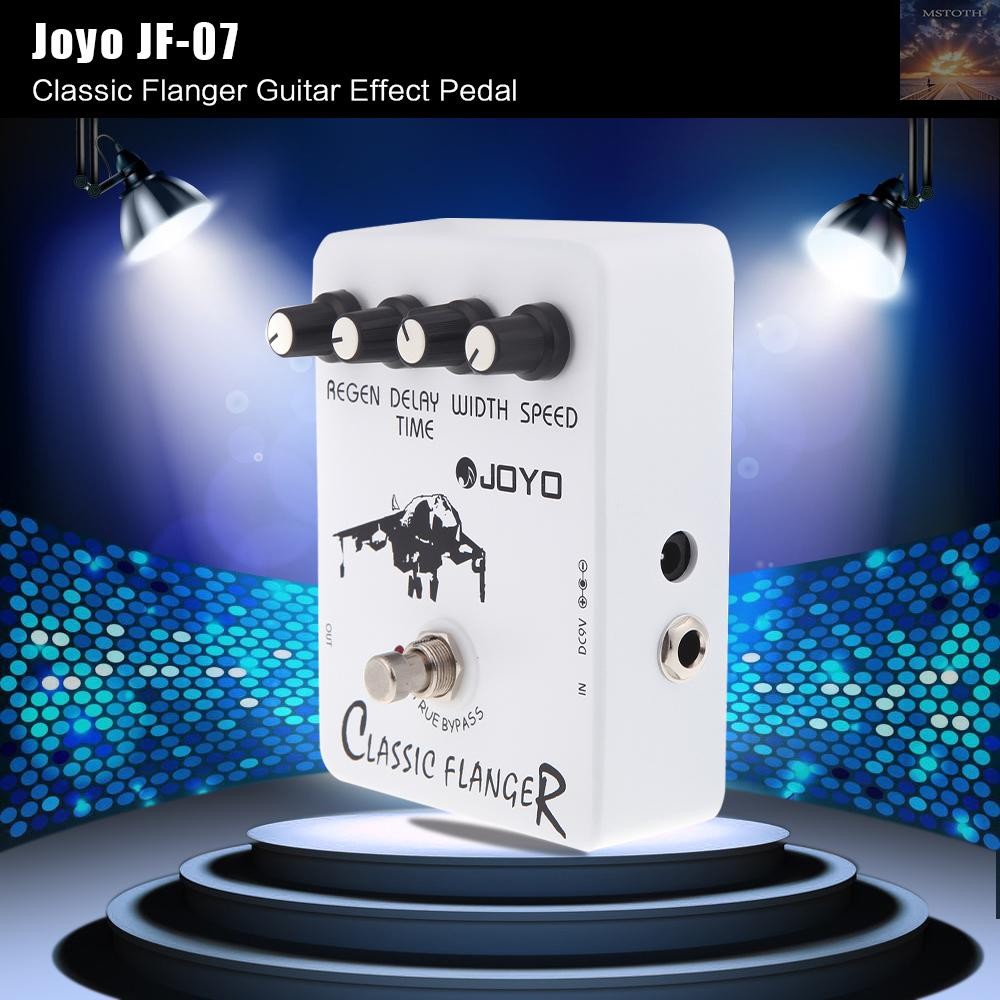 Joyo JF-07 Classic Flanger Guitar Effect Pedal พร้อมการออกแบบ True Bypass