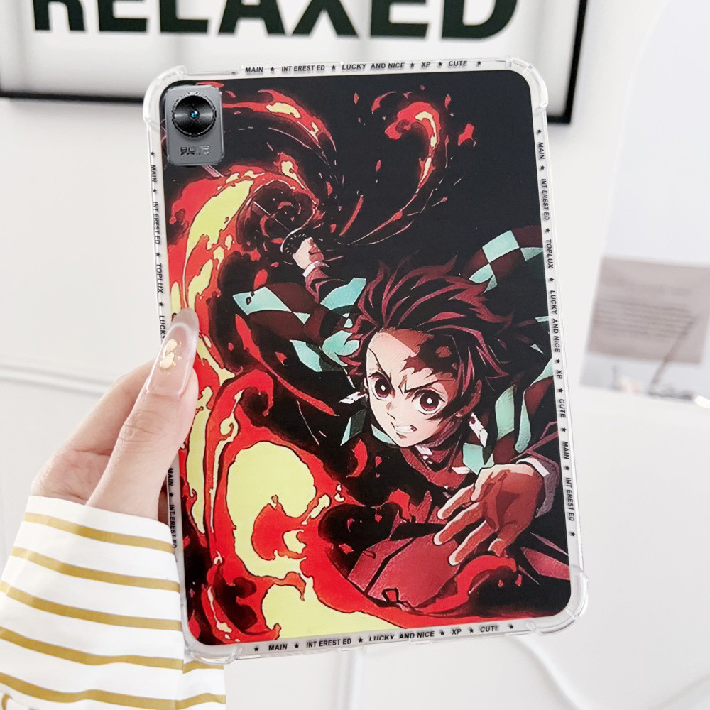 ปลอก Soft TPU รูปแบบการ์ตูนสําหรับ Realme Pad mini 8.7" 2022 RMP2105 RMP2106 ฝาครอบ