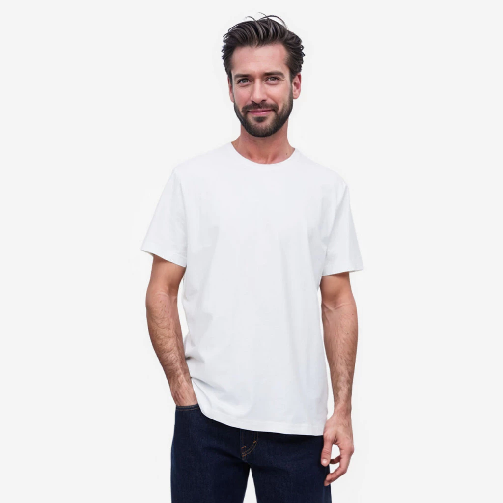เสื้อยืดคอกลม สีพื้น เกรดพรีเมี่ยม ใส่ได้ทั้งหญิง-ชาย thumbnail 9