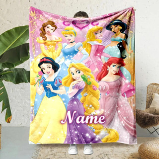 ที่กําหนดเองชื่อส่วนบุคคลผ้าห่มดิสนีย์เจ้าหญิงผู้ใหญ่เด็กอบอ…