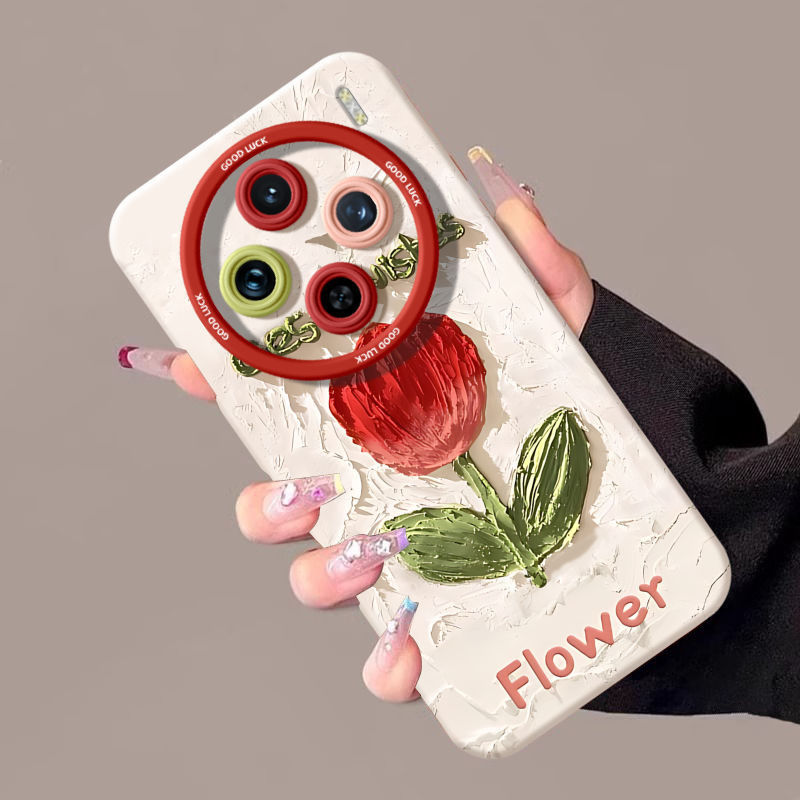 ดอกไม้ เหมาะสําหรับ vivox200pro เคสโทรศัพท์สไตล์ใหม่ vivox100s Super Hot x90 รวมทุกอย่าง vivo สวยสุดๆ