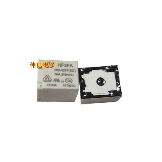 ยี่ห้อใหม่ของแท้ที่ใช้งานได้ HF3FA-009-HSTF รีเลย์หนึ่งชุดปกติเปิด 4 Pins 10A 9VDC 250VAC