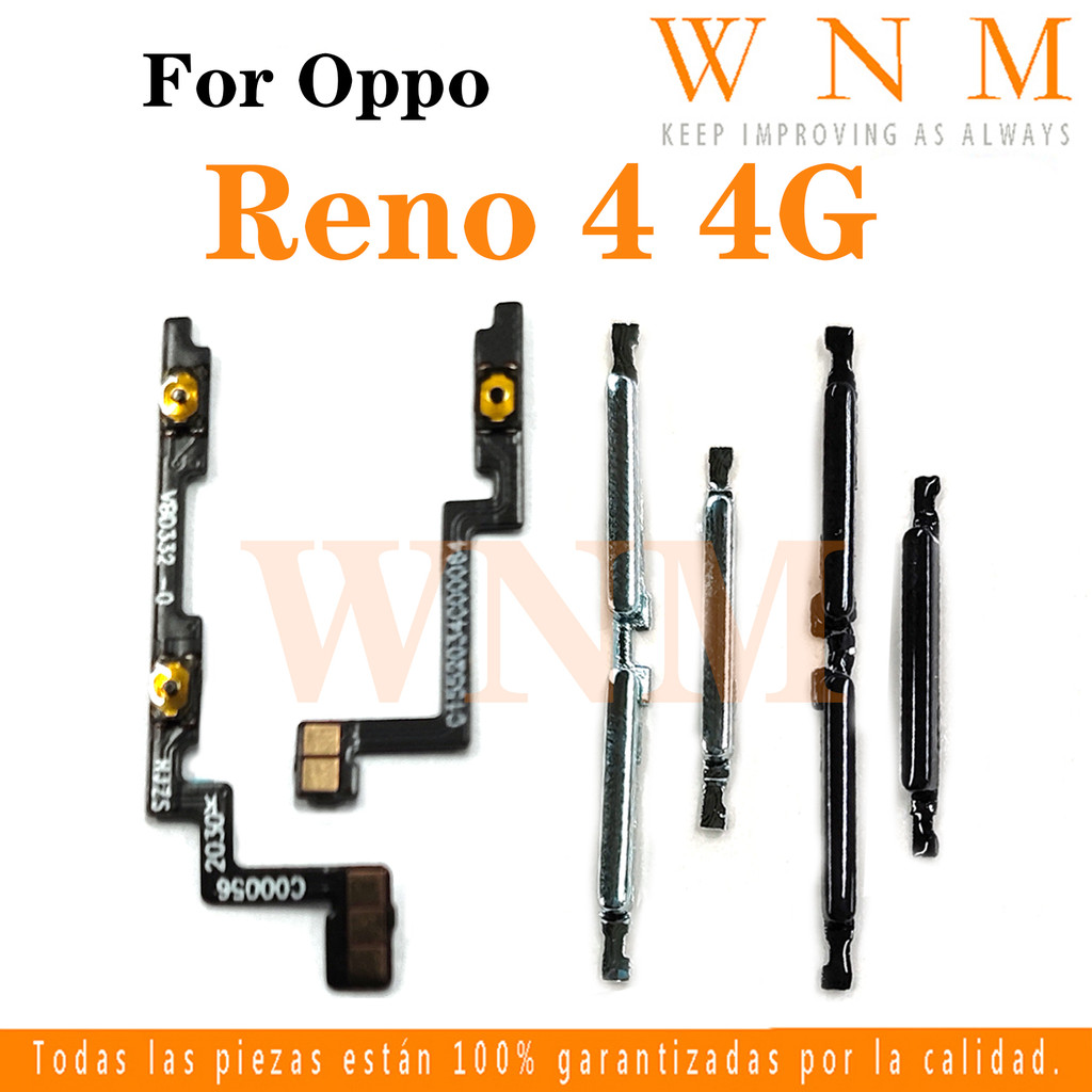 สําหรับ OPPO Reno 4 4G CPH2113 ปุ่มเปิดปิดปุ่มสวิทช์ด้านข้าง Key Volume Up Down Flex สายโทรศัพท์มือถือ Part
