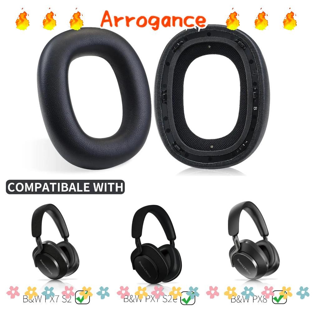 ARROGANCE แผ่นรองหูฟังโฟม 2 ชิ้น เปลี่ยน Earmuff สําหรับ Bowers & Wilkins PX8/PX7 S2