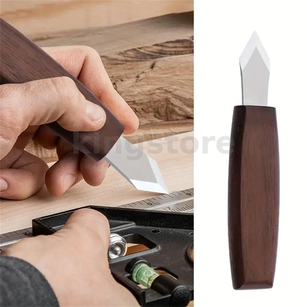 งานไม้ Striking 0มีด Double Bevel Marking 0มีดสําหรับแกะสลักที่แม่นยําและทําเครื่องหมายใช้งานง่ายไม่จําเป็นต้องประกอบเหมาะสําหรับงานฝีมือและโครงการ DIY ราคา ถูกที่สุด ดีลบีเคเค แกลเลอรีภาพที่ 2