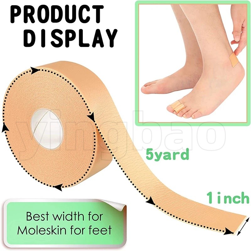5m Foot Care สติกเกอร์กาว Protector Pads,ส้นเทปสําหรับชายหญิงป้องกัน Blister และ Chafing เบาะป้องกัน