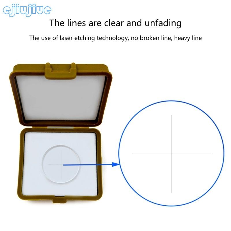 Cc 0 01 มม.กล้องจุลทรรศน์แก้วออปติคอลการสอบเทียบสไลด์ Eyepiece Reticle ไม้บรรทัด