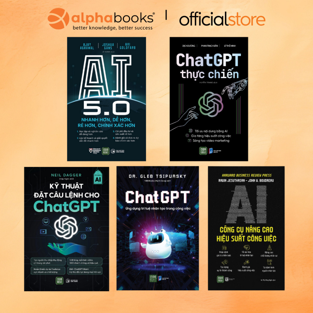 หนังสือ - 5-Book Combo: AI 5.0 + Real Battle GPT Chat + AI Advanced Tools + GPT Chat + Command Senen