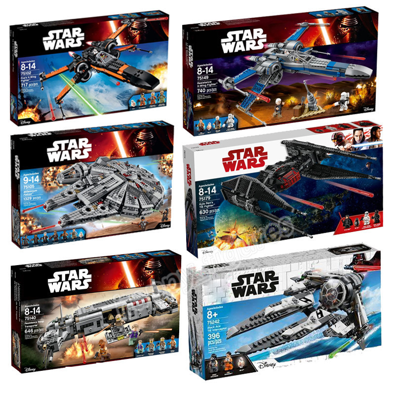 Wars หมวกกันน็อค Building Blocks 75276 75304 75274 Stormtrooper Vader Tie Fighter Pilot หมวกกันน็อคร