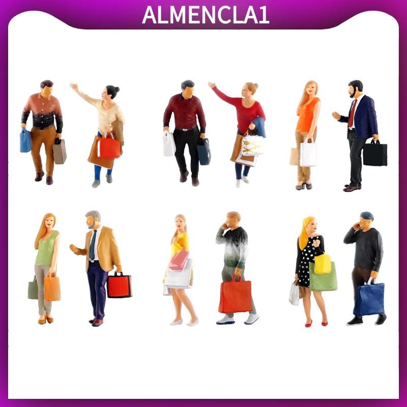 [Almencla1] Diorama 1/64 ช้อปปิ้งตัวเลขเดสก์ท็อปตกแต่งสถาปัตยกรรมรุ่น S Scale Building