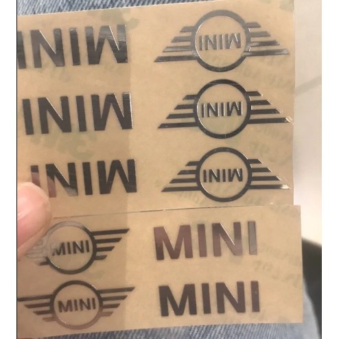 MINI COOPER silver stickers, Hatchback, Countryman, j01, j05, car interior decoration stickers, door