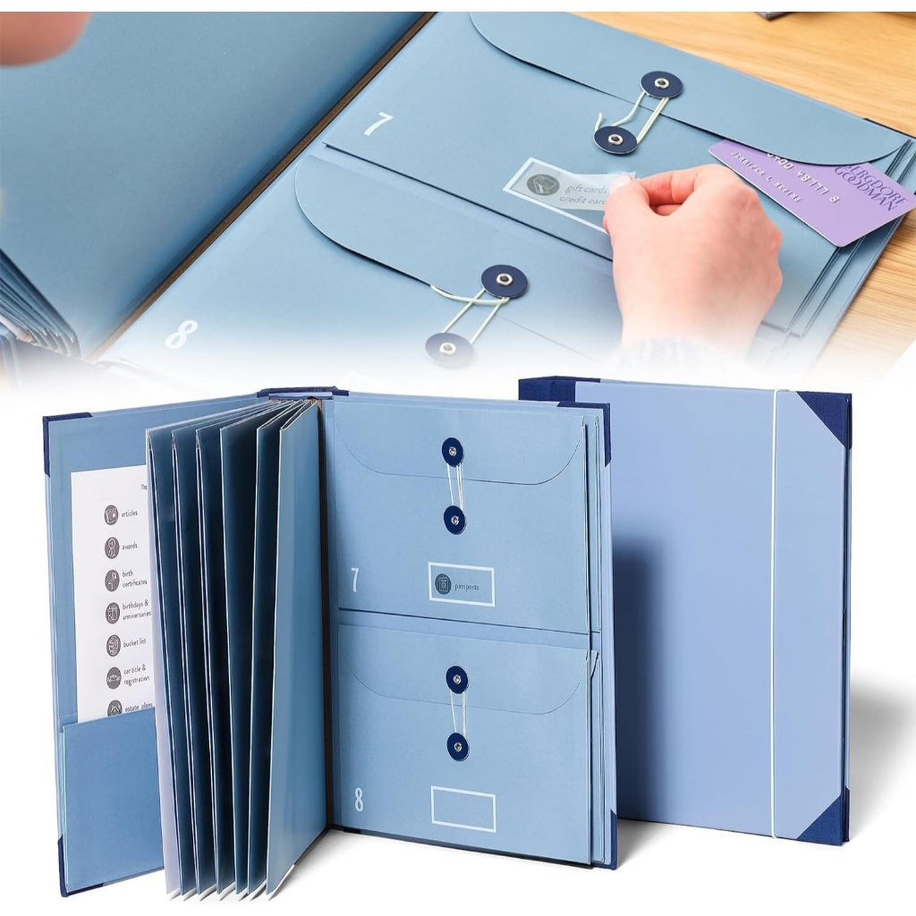 ที่เก็บเอกสาร Folio พร้อมฉลาก โฟลเดอร์ Folio พร้อมกระเป๋าแฟ้มพับ Home School อุปกรณ์สํานักงานในกรณี 
