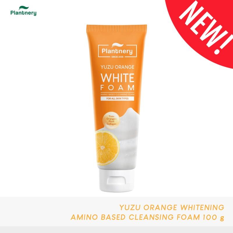 (์New packet!) Plantnery Yuzu Orange Vitamin C Whip Foam 100 g.