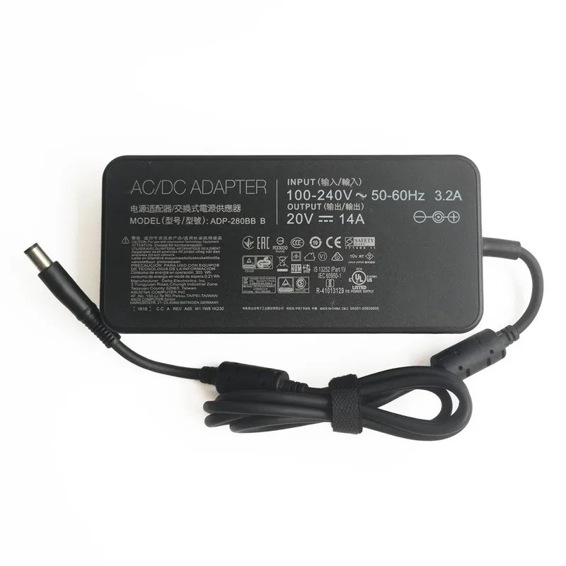 20v 14A 280W อะแดปเตอร์ AC สําหรับ ASUS ROG Strix XG43UQ Gaming Monitor แหล่งจ่ายไฟ Charger