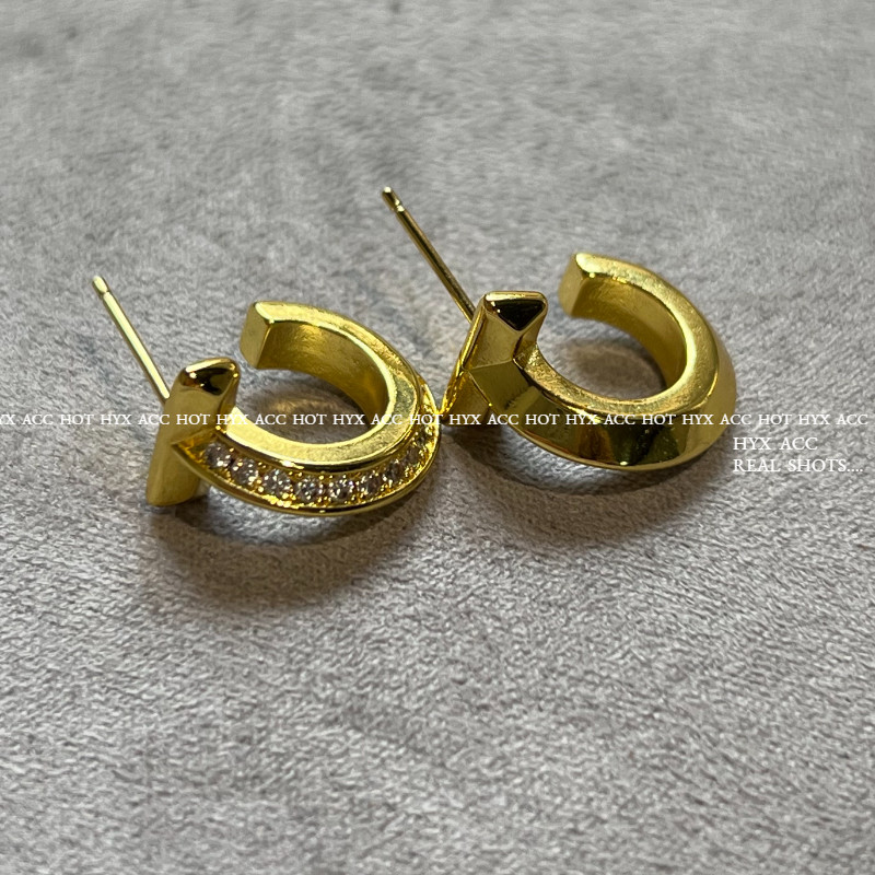 ต่างหูผู้หญิง High-end Simple Shiny Zircon [T] ต่างหู - รูปที่ 7