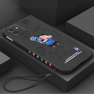 เคส Samsung A06 5G /Samsung A05 / A04 / A02 / A03 / A02S / A03S / A70 / M02 / M13 5G tpu ฟรีเชือกเส้นเล็กแฟชั่นเคสโทรศัพท์แบบนิ่ม KCXX