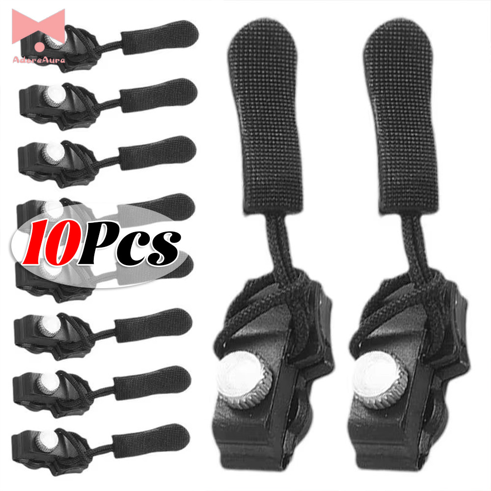 กู้ภัยสกรูหัวซิป-10ชิ้นสากลทันทีซิป-สําหรับลง,แจ็คเก็ต,ชุด,กระเป๋าเดินทาง-ที่ถอดออกได้ซิปชุดซ่อม-3ขนาดเปลี่ยนซิปสไลด์ดึงล็อ