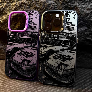 รถสปอร์ตย้อนยุค AE86 เคสไอโฟนหรูหราไฮโซ For iphone 11 12 13 14 15 16 Pro MAX 14P 15P XR XSMAX 7Plus เคสโทรศัพท์กันกระแทก