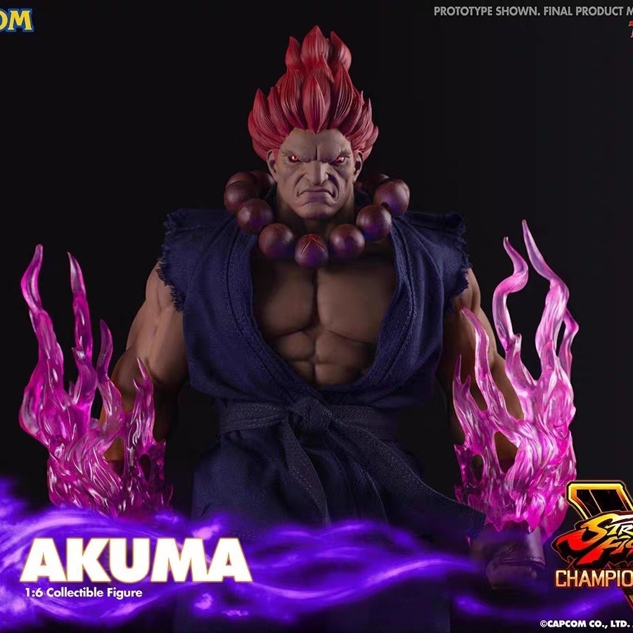 ของใหม่แท้ ICONIQ STUDIOS Akuma Street Fighter Akuma 1/6 โมเดลสำเร็จรูปที่สามารถเคลื่อนย้ายได้ ฟิกเก