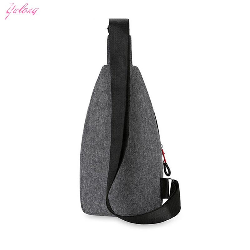 [Yulong] With Night Light MensChest Bag Casual Fashion Shoulder Crossbody Bag Outdoor Small Backpack TH