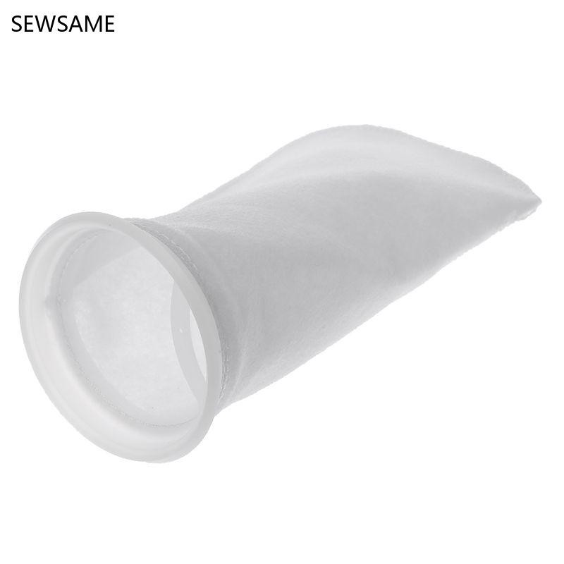 Sewsame ถุงเท้ากรอง 200UM สําหรับกรองละเอียดพิเศษแหวน 4 นิ้วโดย 10 นิ้วยาว Premium Aquarium ถุงกรองพลาสติก