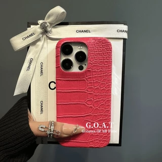 Goat สีทึบ minimalist จระเข้ patte ปลอกสําหรับ iphone 17 pro max iphone 17 16 11 16 15 14 13 12 Pro max iPhone xr xs max x 8 7 plus se 2020 กรณีป้องกัน anti-drop ฝาหลังกรณี