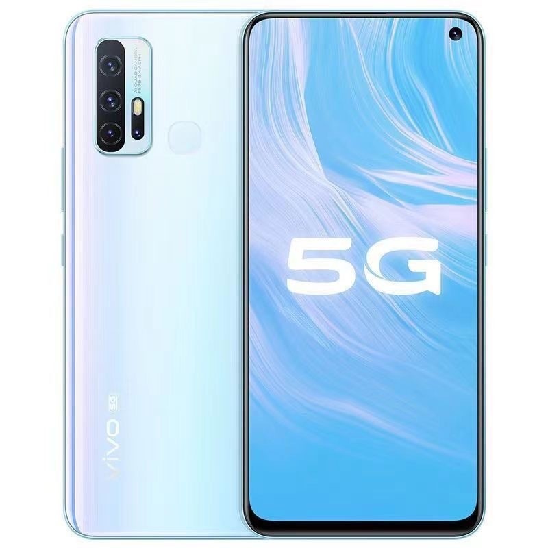 โทรศัพท์มือถือมือสองราคาถูก Vivo Z6 5G สองซิม ปลดล็อคด้วยลายนิ้วมือ Snapdragon 765G เกมมิ่ง E-sports