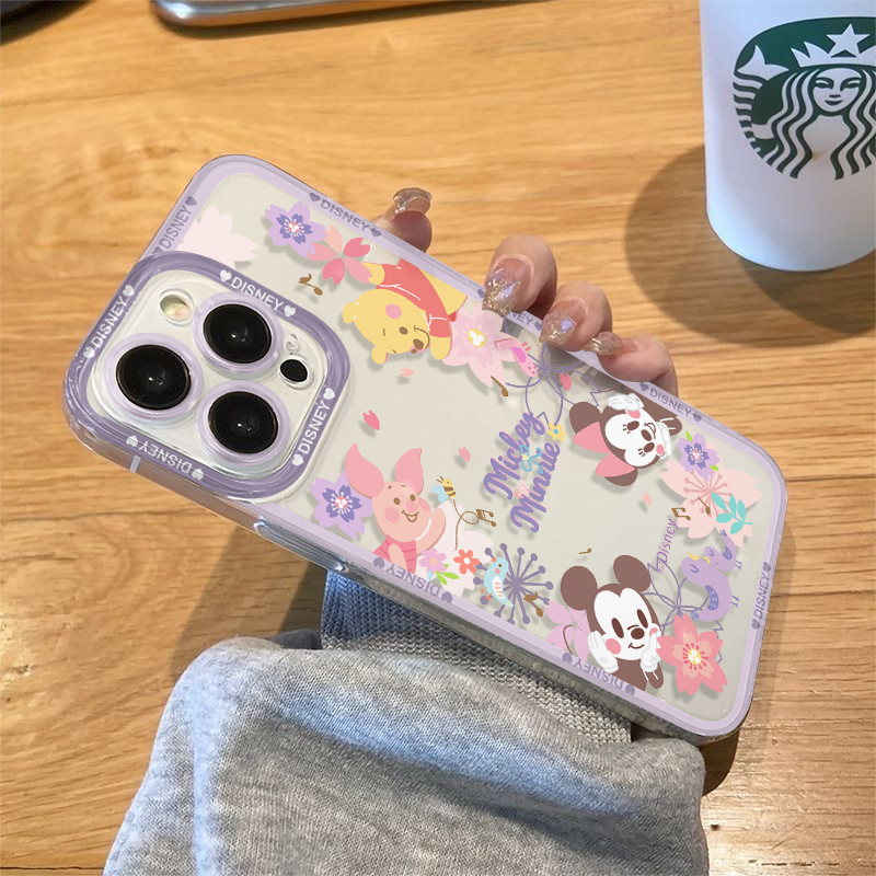 Well ส่งจากไทย เคสโทรศัพท์มือถือนิ่ม เคสไอโฟน สําหรับ iPhone 14 8 PLUS 6 12 11 15 13Promax X/R XSMax se2020 ดอกไม้
