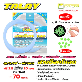 สายช็อคสายหน้า นุ่ม ลื่น เคลือบUV เหมาะกับงาน ทะเล ชายฝั่ง ห้วย หนอง คลอง บึง แถมความยาวในม้วน 20m